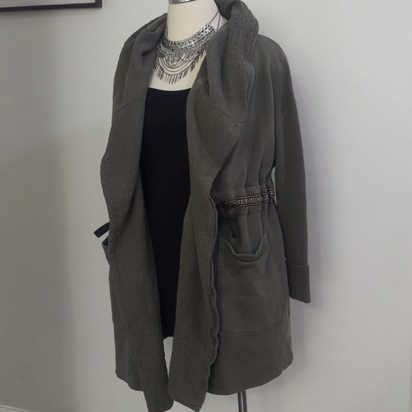 FREE PEOPLE Studio City Open Cardigan/ Jacket / Coat ~ EUC - Picture 5 of 12